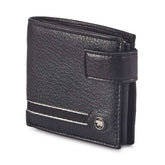 Cartera Sebastián en Piel negra lateral